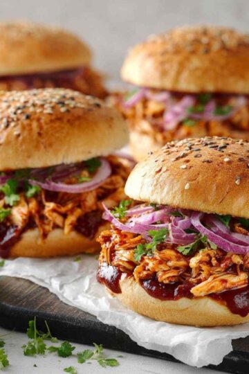 30 Minute BBQ Chicken Sandwiches