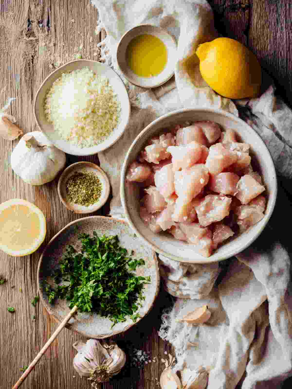 ranch garlic parmesan chicken skewers ingredients