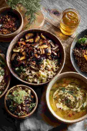 vegan recipes for beginners roundup with pasta bowls soup and roasted vegetables